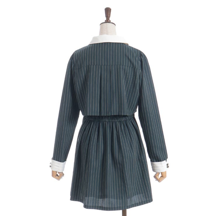 バイカラーサックワンピース | axes femme | 詳細画像9 