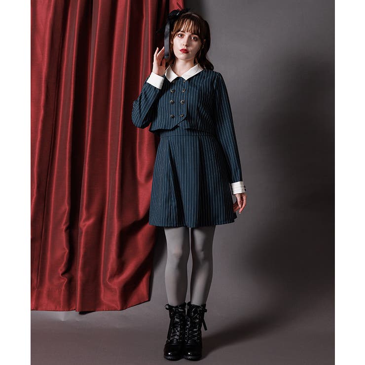 Ｄグリーン | バイカラーサックワンピース | axes femme