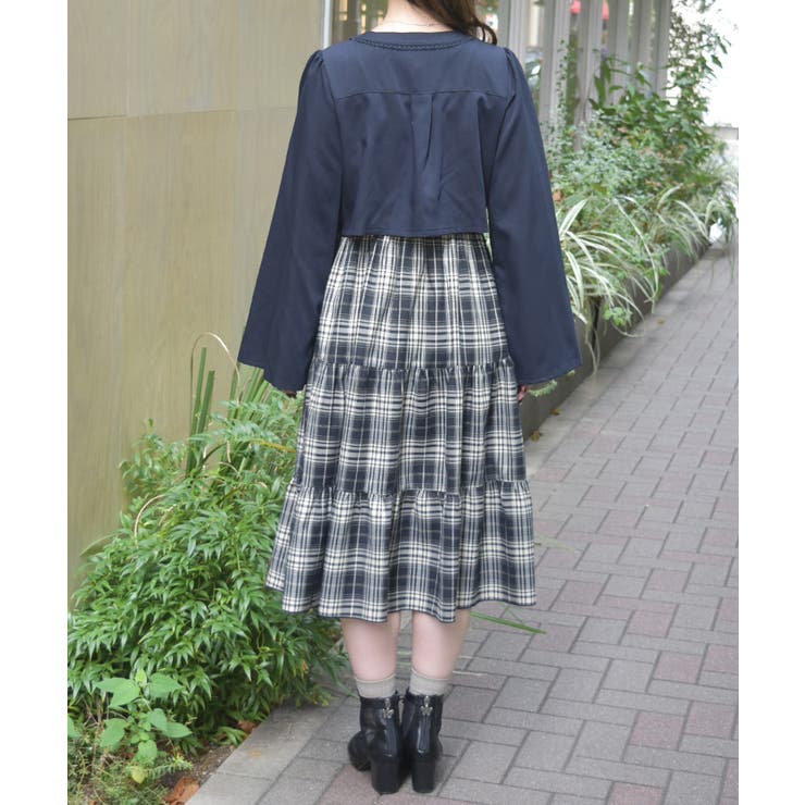 レイヤード風ティアードワンピース | axes femme | 詳細画像3 