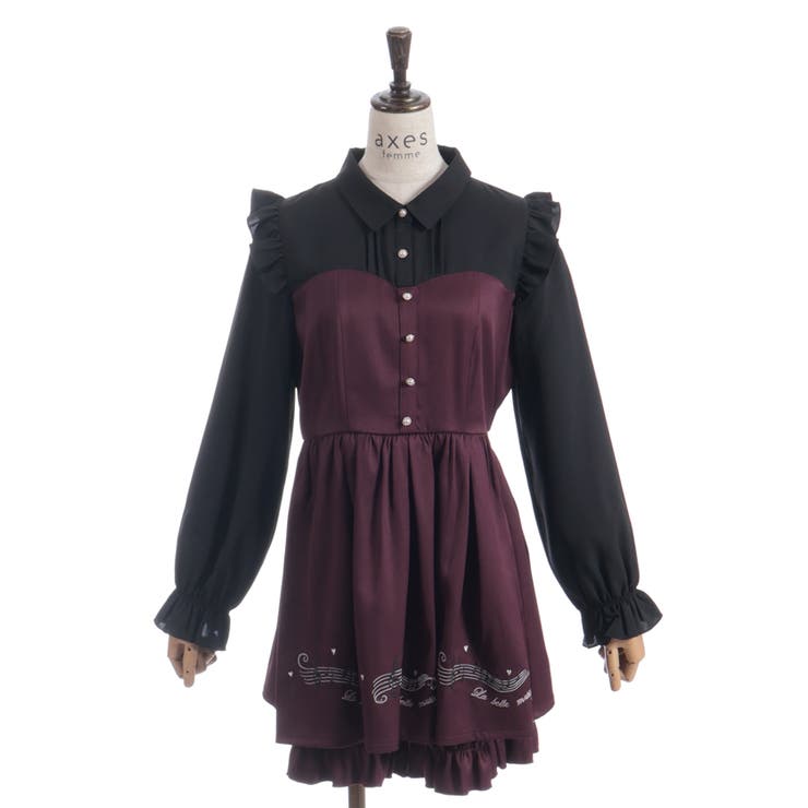 メロディー刺繍セットアップ | axes femme | 詳細画像14 