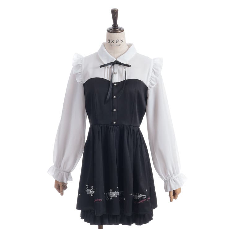 メロディー刺繍セットアップ | axes femme | 詳細画像20 