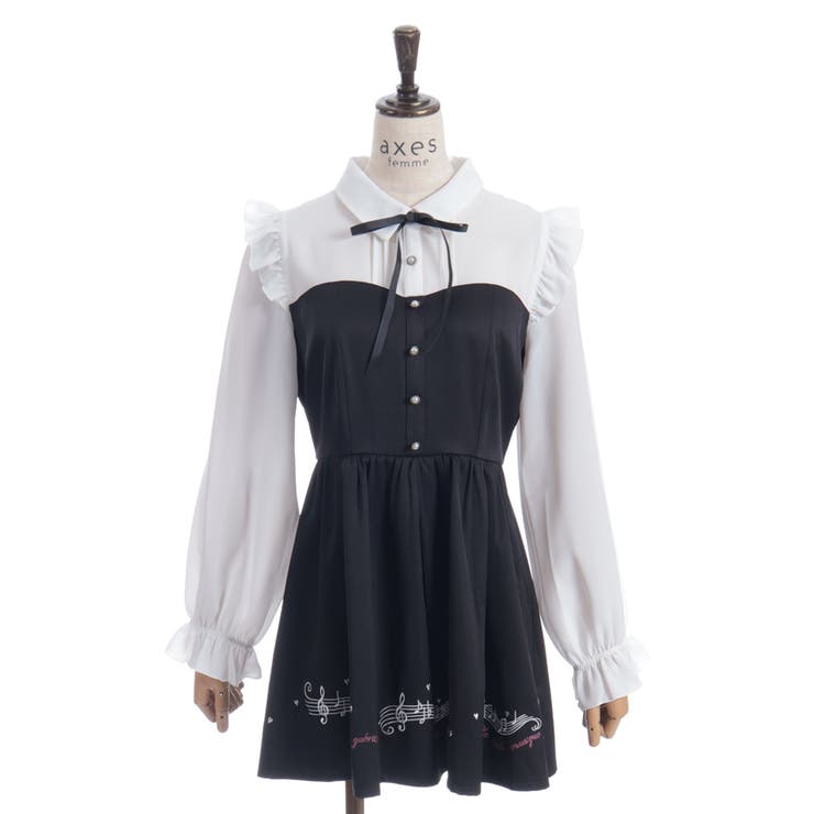 メロディー刺繍セットアップ | axes femme | 詳細画像25 