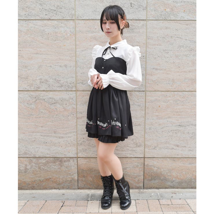 メロディー刺繍セットアップ | axes femme | 詳細画像4 