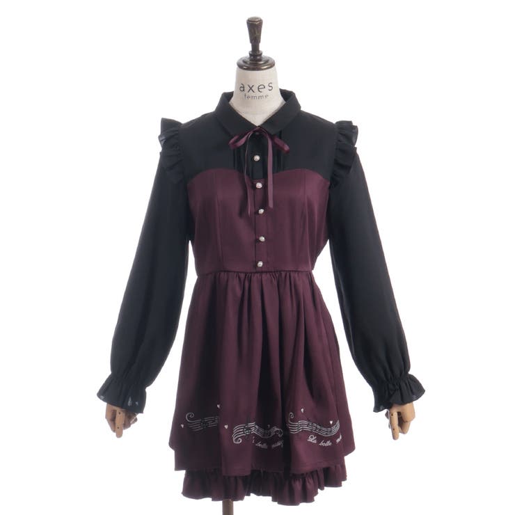 メロディー刺繍セットアップ | axes femme | 詳細画像9 