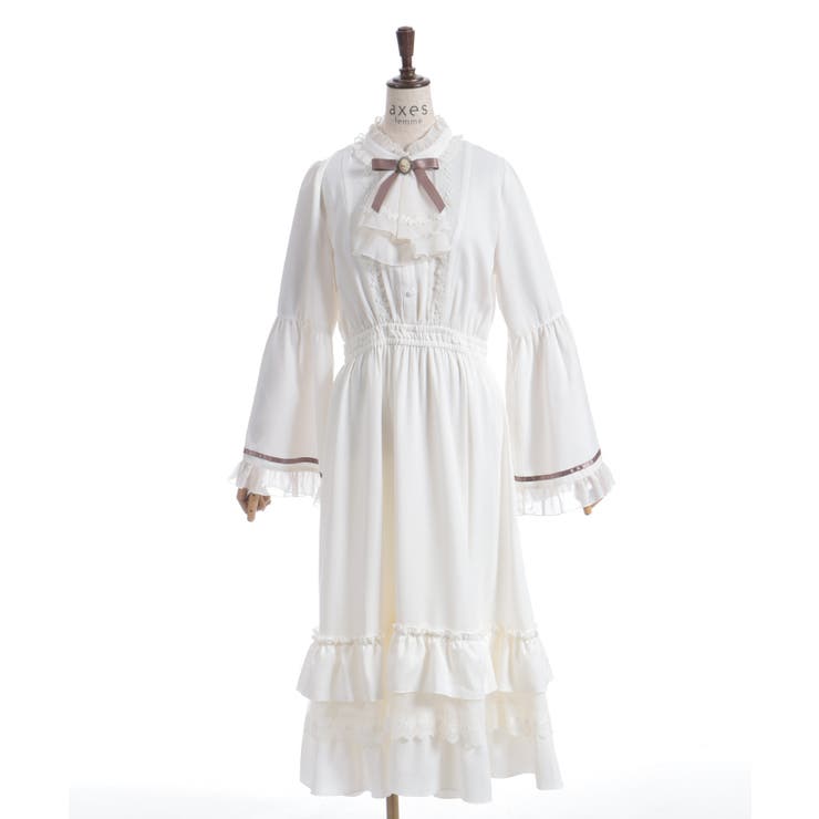 ジャボブローチ付ロングワンピース | axes femme | 詳細画像13 