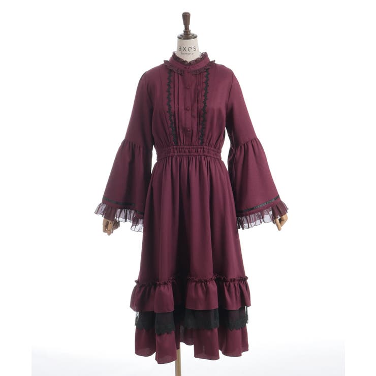 ジャボブローチ付ロングワンピース | axes femme | 詳細画像25 