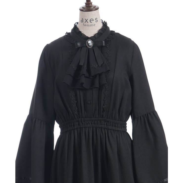 ジャボブローチ付ロングワンピース | axes femme | 詳細画像29 