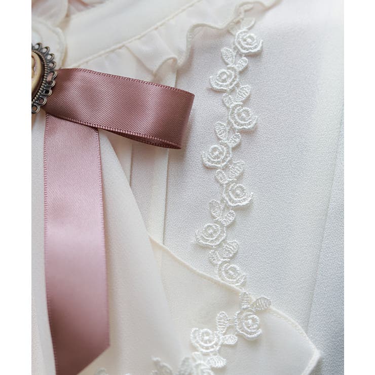 ジャボブローチ付ロングワンピース | axes femme | 詳細画像5 