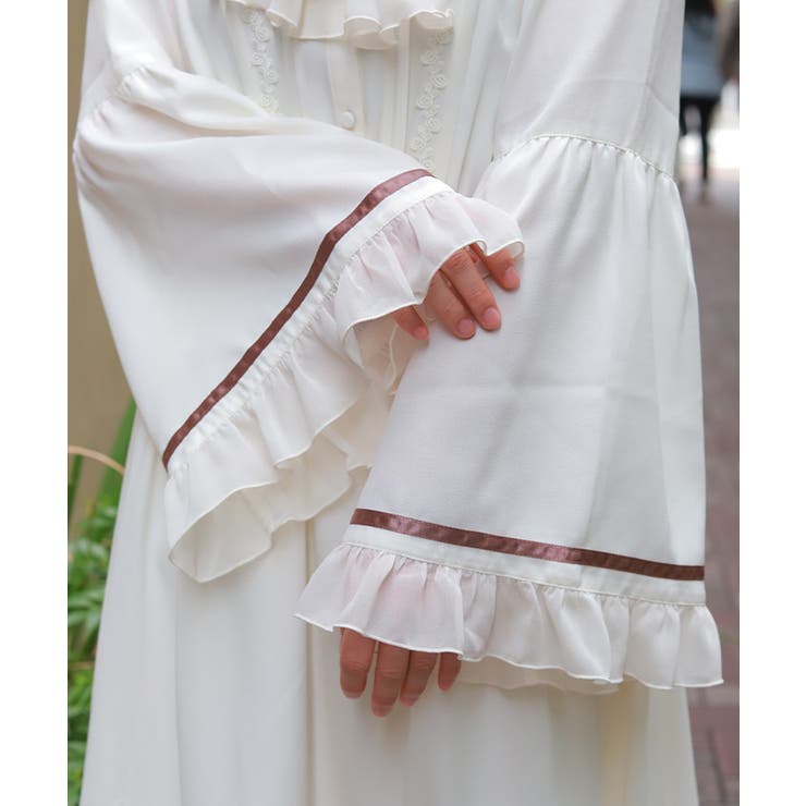 ジャボブローチ付ロングワンピース | axes femme | 詳細画像6 