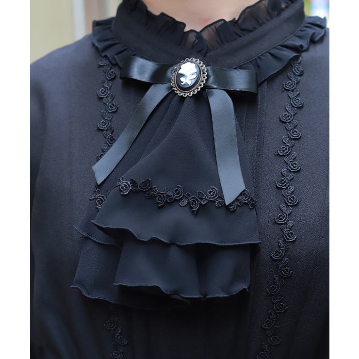 ジャボブローチ付ロングワンピース | axes femme | 詳細画像8 