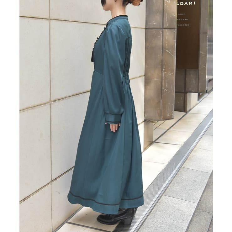 タッセル付チャイナワンピース | axes femme | 詳細画像2 