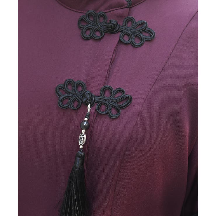 タッセル付チャイナワンピース | axes femme | 詳細画像8 