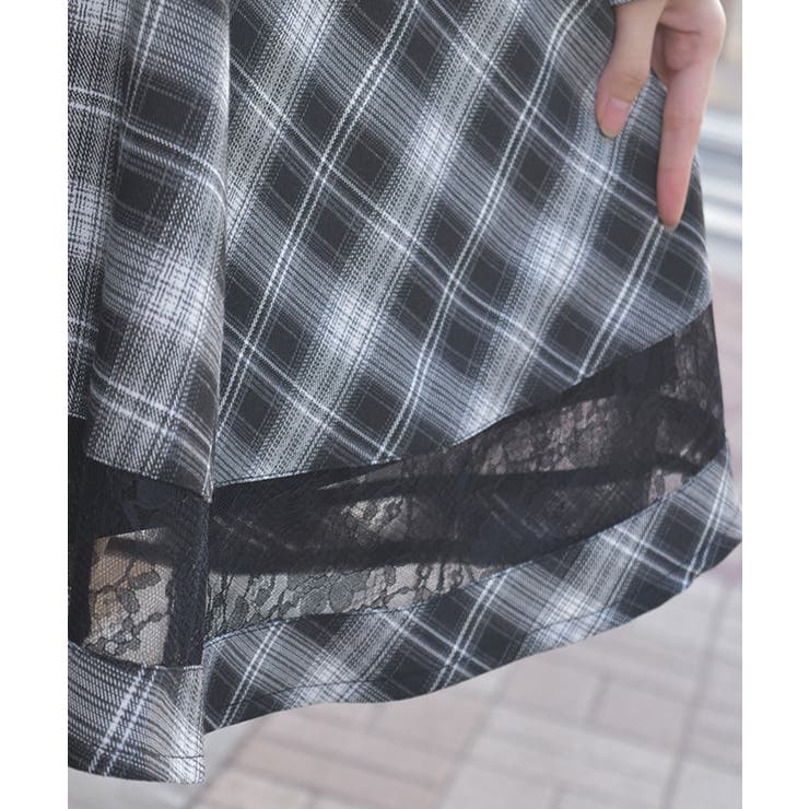 ビスチェ切替チェック柄ワンピース | axes femme | 詳細画像11 