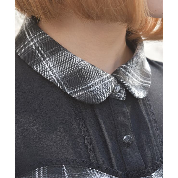 ビスチェ切替チェック柄ワンピース | axes femme | 詳細画像13 