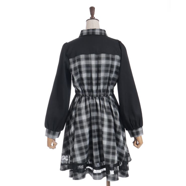 ビスチェ切替チェック柄ワンピース | axes femme | 詳細画像29 