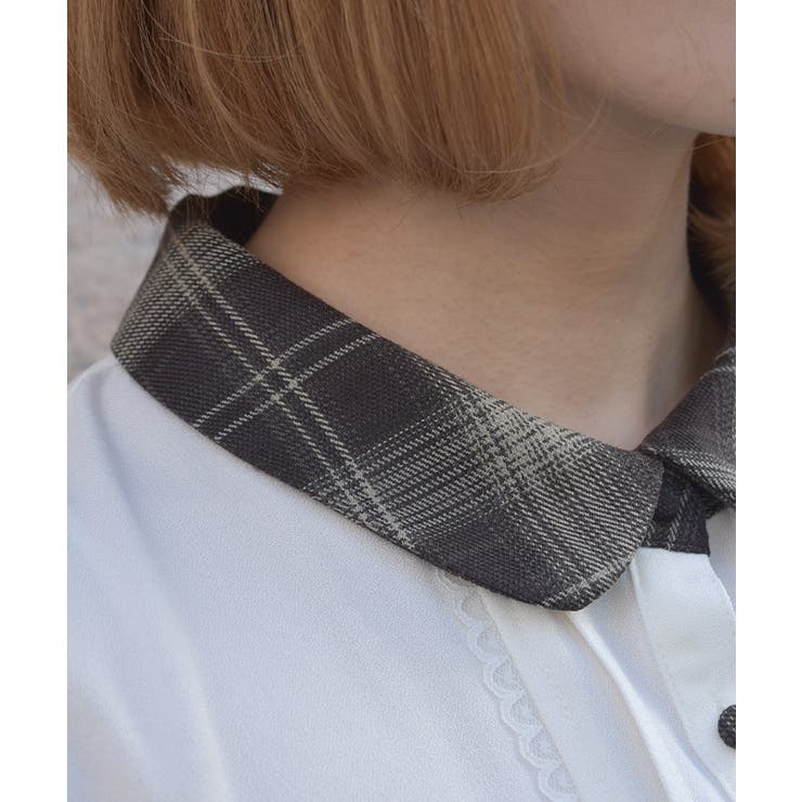 ビスチェ切替チェック柄ワンピース | axes femme | 詳細画像7 