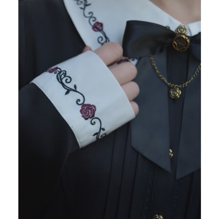 リボンセット刺繍ロングワンピース | axes femme | 詳細画像10 