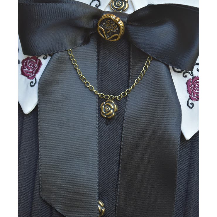 リボンセット刺繍ロングワンピース | axes femme | 詳細画像12 