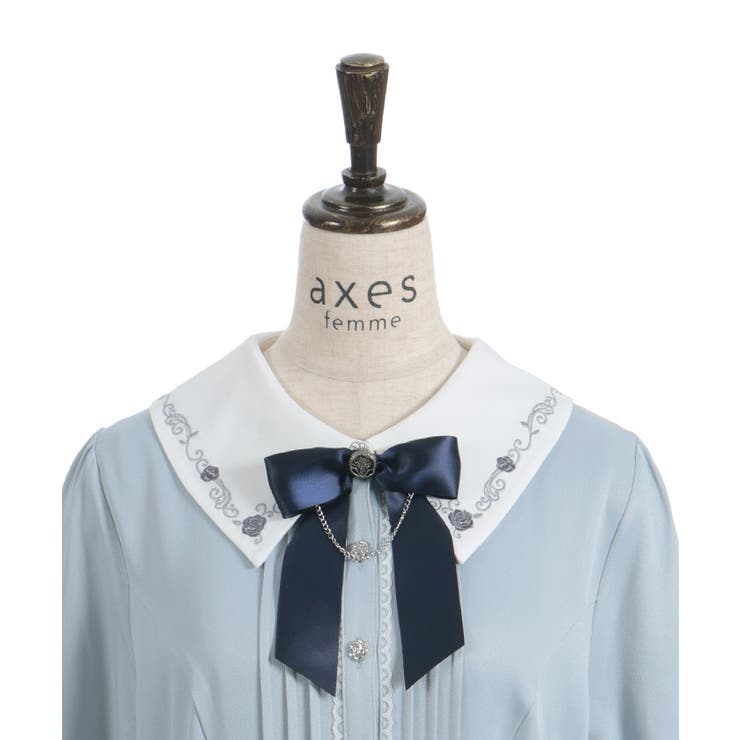 リボンセット刺繍ロングワンピース | axes femme | 詳細画像23 