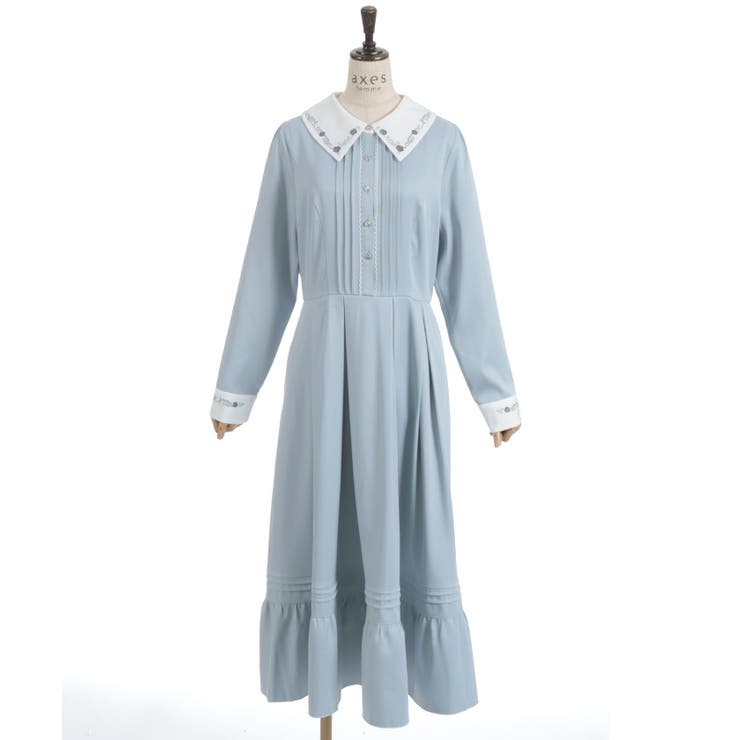 リボンセット刺繍ロングワンピース | axes femme | 詳細画像25 