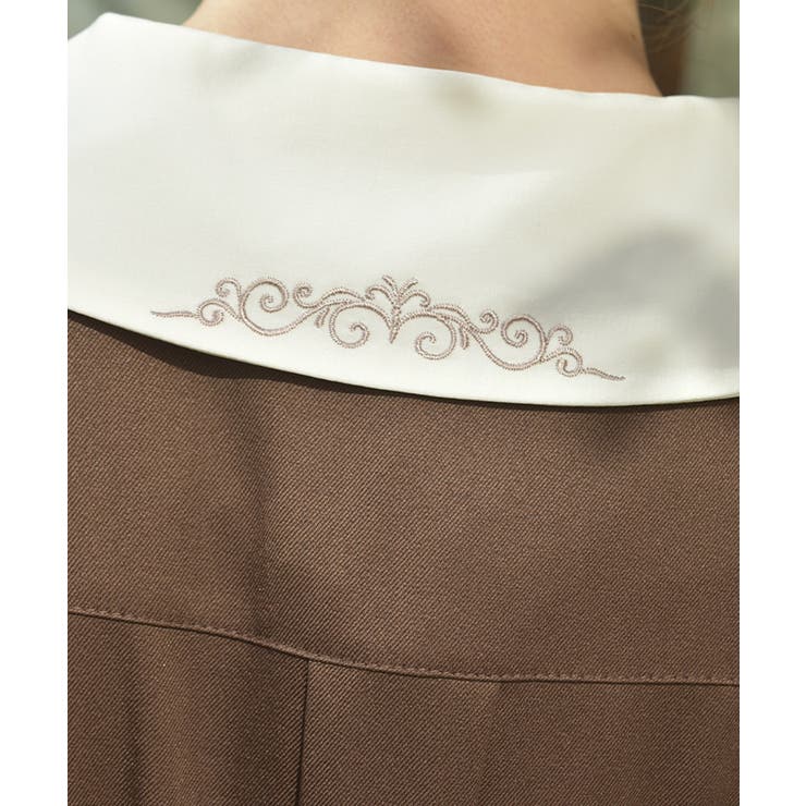 リボンセット刺繍ロングワンピース | axes femme | 詳細画像4 