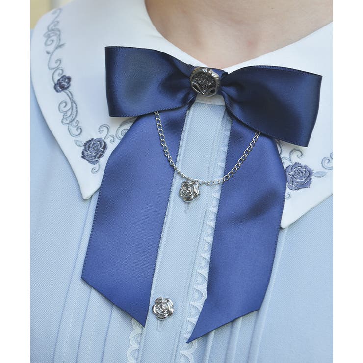 リボンセット刺繍ロングワンピース | axes femme | 詳細画像7 