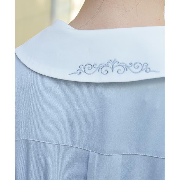 リボンセット刺繍ロングワンピース | axes femme | 詳細画像8 