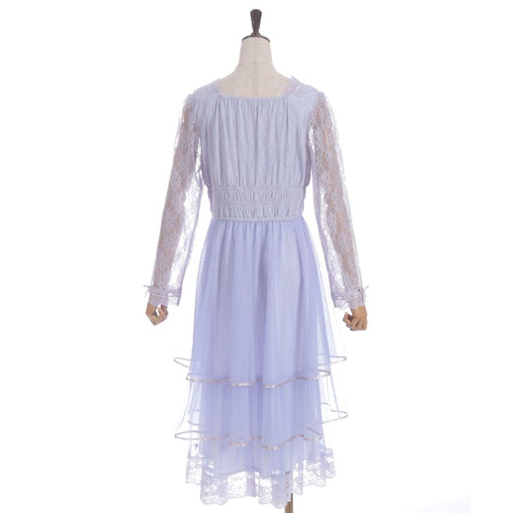 レースティアードチュールワンピース | axes femme | 詳細画像13 