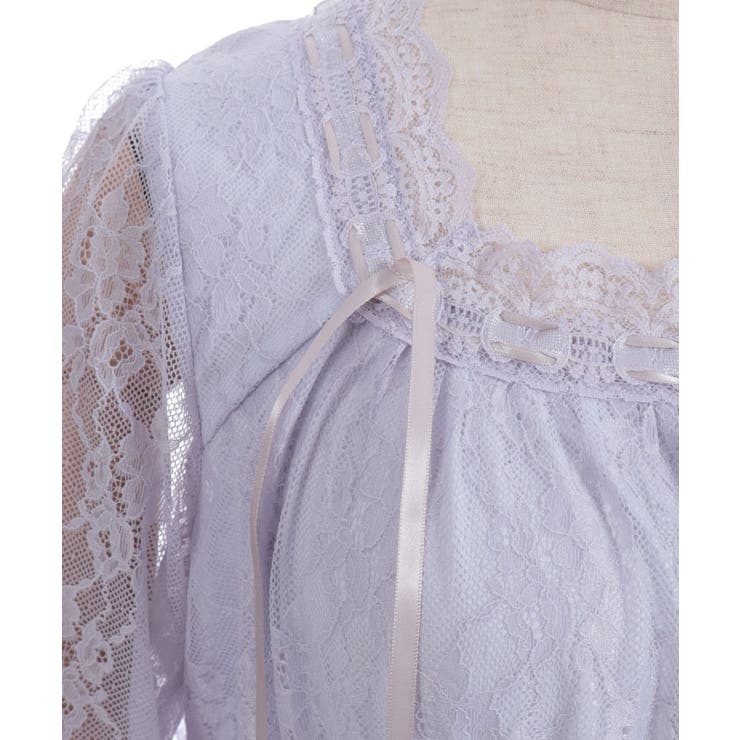 レースティアードチュールワンピース | axes femme | 詳細画像16 