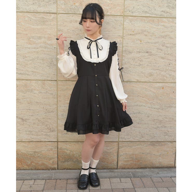 ねこ刺繍ミニワンピース | axes femme | 詳細画像11 