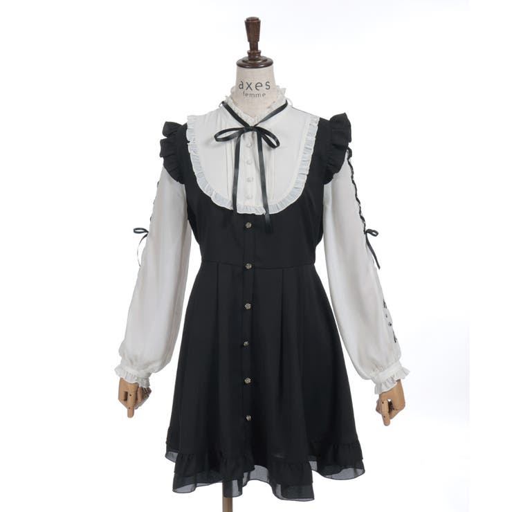 ねこ刺繍ミニワンピース | axes femme | 詳細画像12 