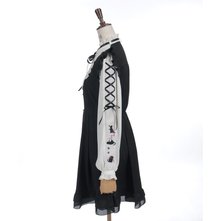 ねこ刺繍ミニワンピース | axes femme | 詳細画像13 