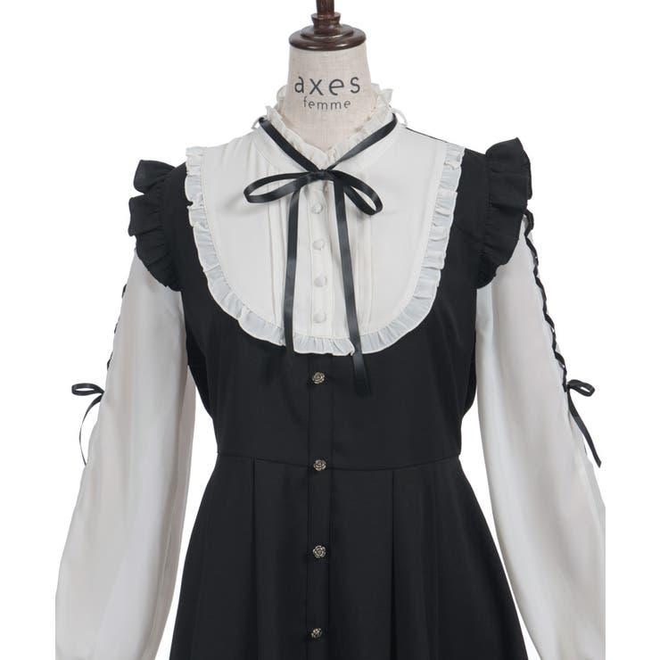 ねこ刺繍ミニワンピース | axes femme | 詳細画像15 