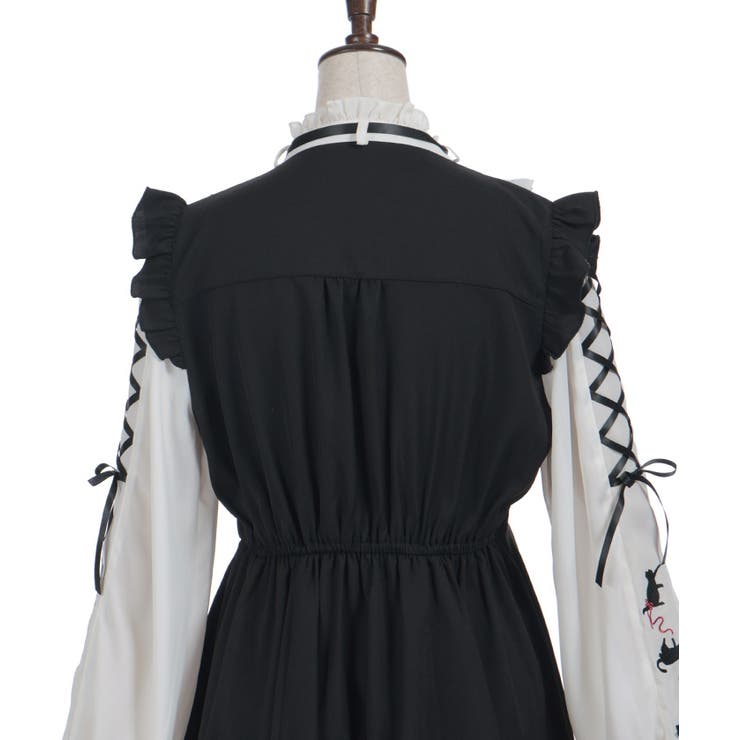 ねこ刺繍ミニワンピース | axes femme | 詳細画像17 