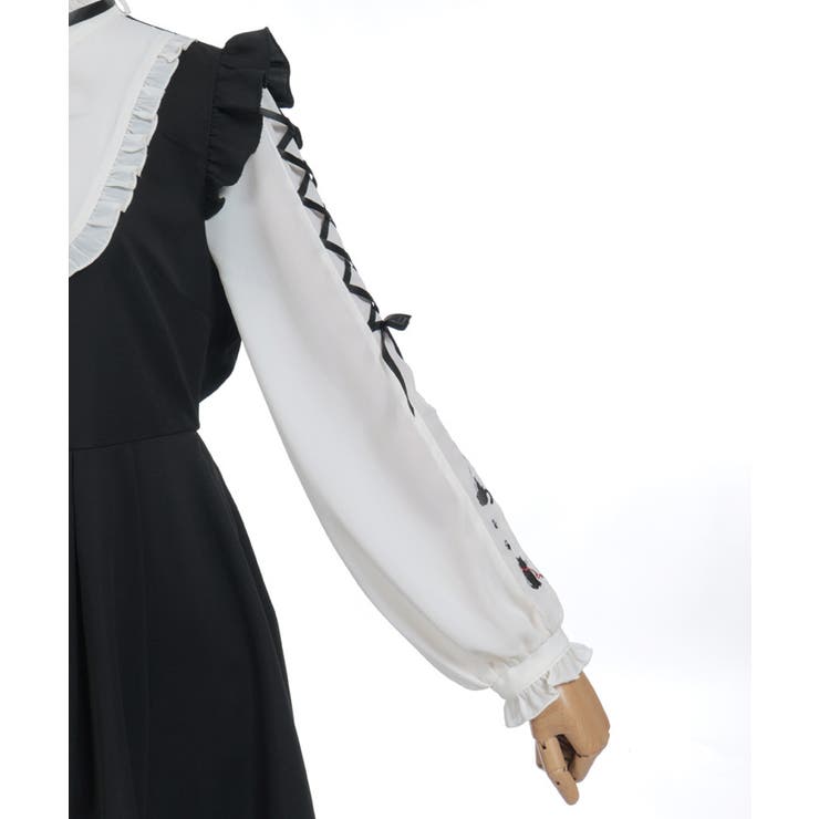 ねこ刺繍ミニワンピース | axes femme | 詳細画像20 