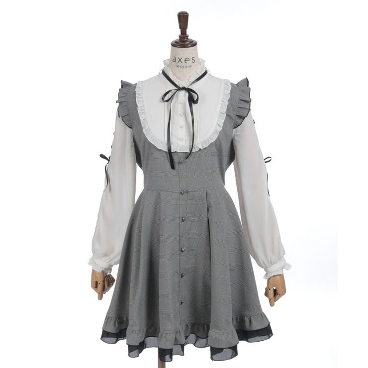 ねこ刺繍ミニワンピース | axes femme | 詳細画像21 