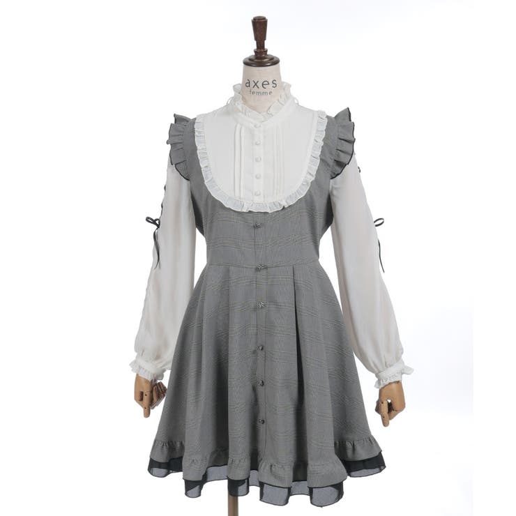 ねこ刺繍ミニワンピース | axes femme | 詳細画像26 