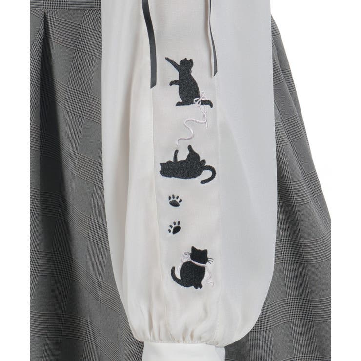 ねこ刺繍ミニワンピース | axes femme | 詳細画像30 