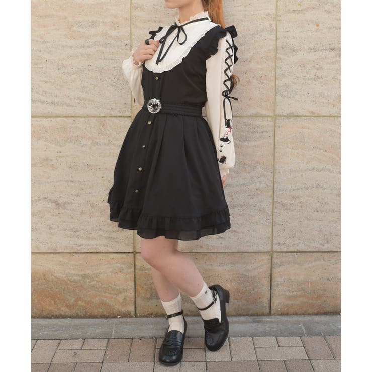 ねこ刺繍ミニワンピース | axes femme | 詳細画像5 