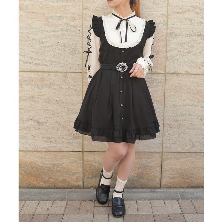 ねこ刺繍ミニワンピース | axes femme | 詳細画像6 