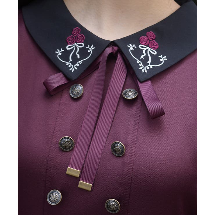 Ｗ釦フィッシュテールワンピース | axes femme | 詳細画像12 