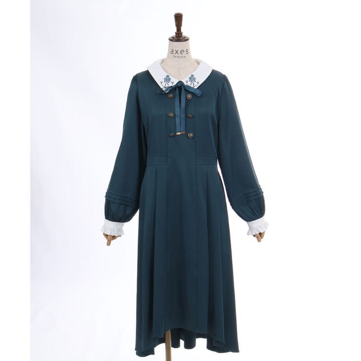 Ｗ釦フィッシュテールワンピース | axes femme | 詳細画像26 