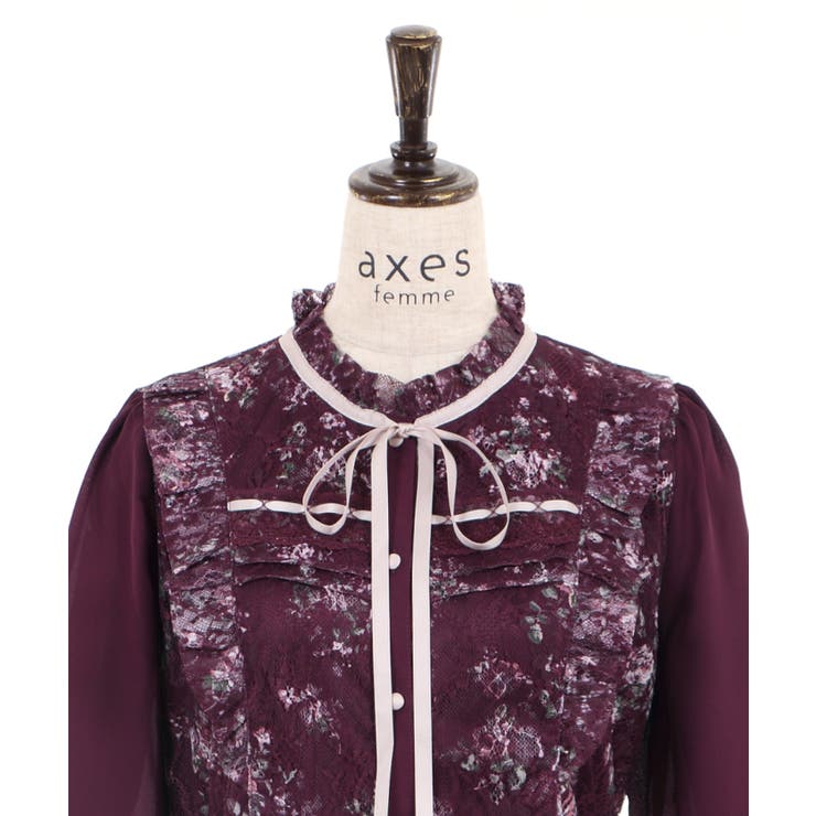 フラワープリントレーシーOP[品番：IGAW0000363]｜axes femme