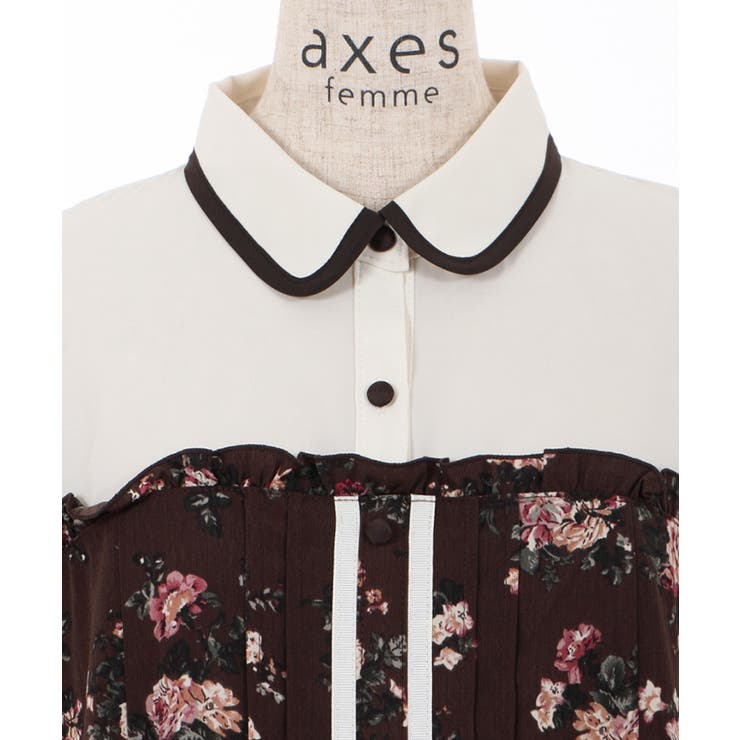 花総柄ビスチェラインジャンスカ | outlet | axes femme online shop