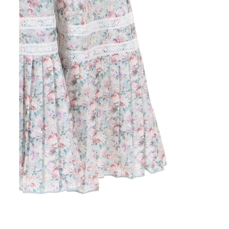 小花柄ボータイワンピース[品番：IGAW0001487]｜axes femme