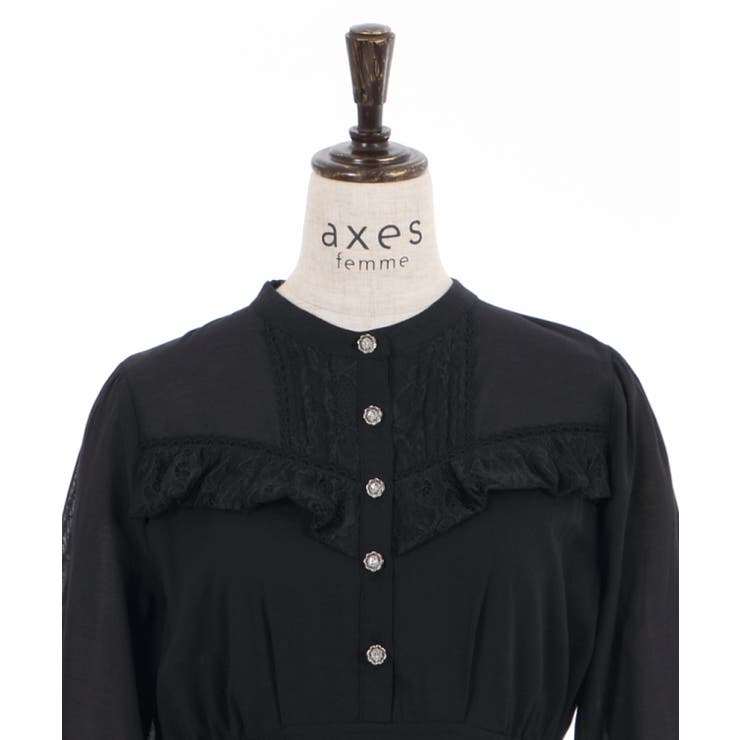 フリルワンピース[品番：IGAW0001486]｜axes femme（アクシーズ