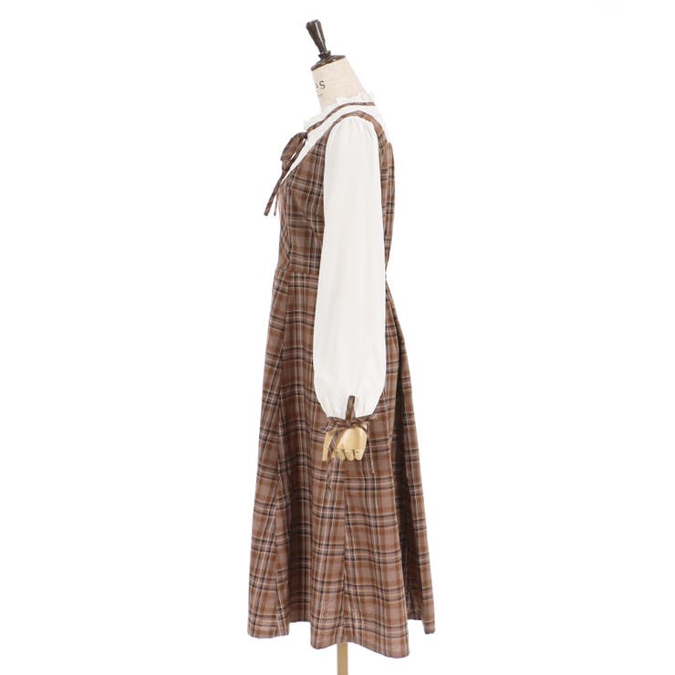 大人気新品をすべて チェック柄ドッキングOP[品番：IGAW0002247]｜axes femme ワンピース