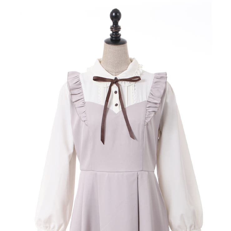 レイヤードデザインフリルワンピース[品番：IGAW0003416]｜axes femme