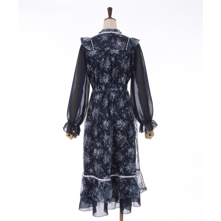 フローラルレースワンピース[品番：IGAW0003455]｜axes femme