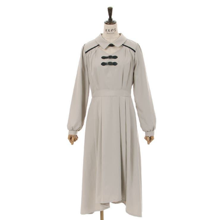 ベルトディティールワンピース[品番：IGAW0004013]｜axes femme